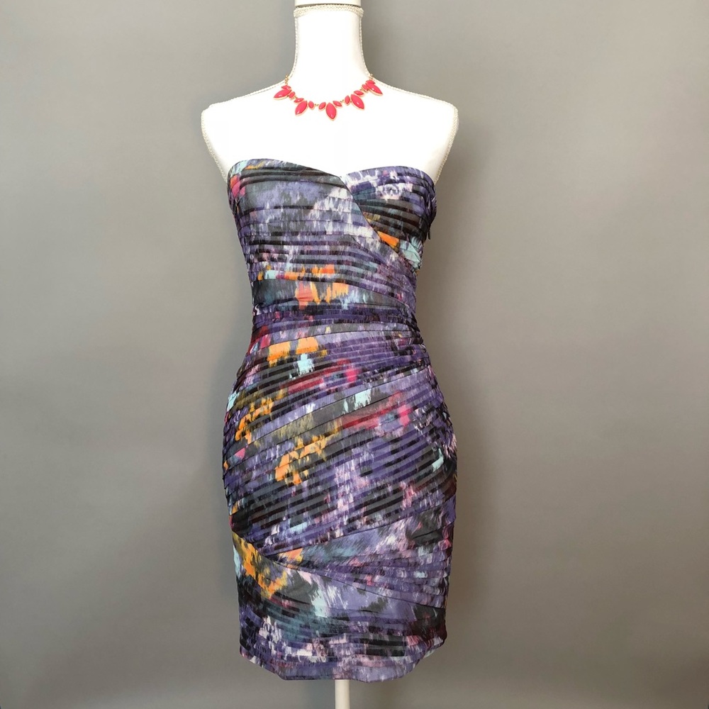 BCBGMaxAzria Kameron strapless mini bodycon dress